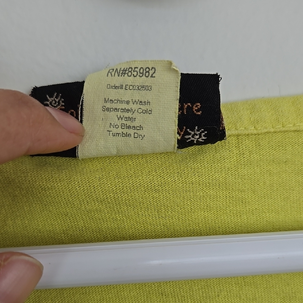 Liz & Jane Pre-Shrunk 100% Cotton Yellow Graphic T-Shirt Size 2X - Picture 9 of 16